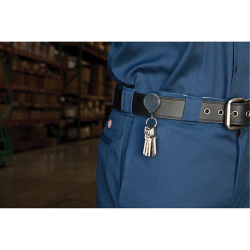 Retractable Mini-Bak&reg; Key Rings, Plastic, 36" Cable, Belt Clip Attachment Consource