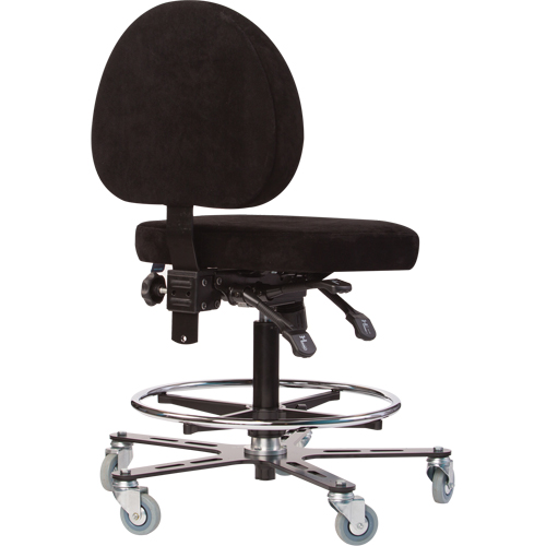 Si&egrave;ges ergonomiques pour le soudage TF180, Su&egrave;de, Noir, Capacit&eacute; 300 lb Consource