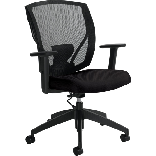 Task Chairs, Fabric, Black, 300 lbs. Capacity Consource