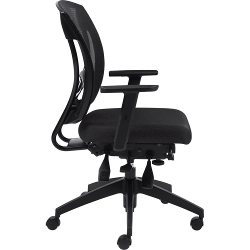 Chaises &agrave; bras Multi-Tilter, Tissu, Charbon, Capacit&eacute; 300 lb Consource