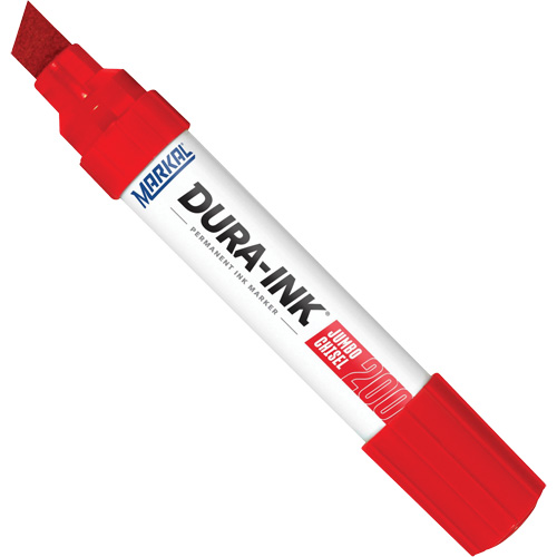 Marqueur no 200 Dura-Ink, Rouge, Pointe Ciseau Consource