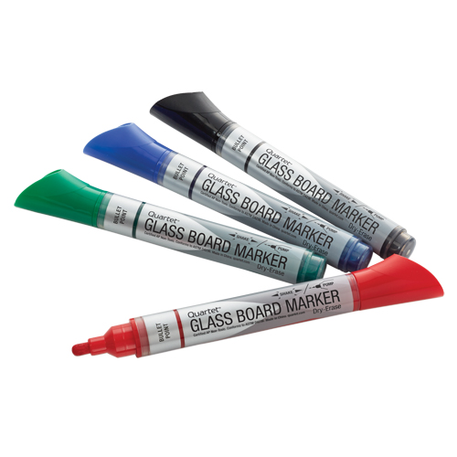 Premium Glass Dry-Erase Markers, Assorted, Bullet Tip Consource