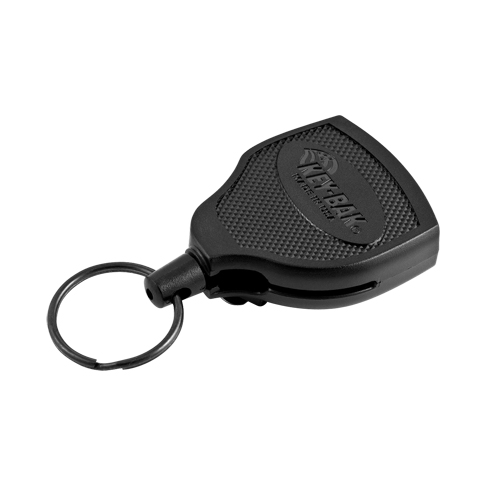Porte-cl&eacute;s autor&eacute;tractable robuste Super48, Polycarbonate, C&acirc;ble 48", Fixation Agrafe de ceinture Consource