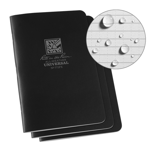 Carnet tout temps, Couverture souple, Noir, 48 Pages, 4-5/8" , 7"  Consource