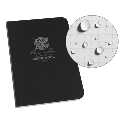 Livre m&eacute;mo, Couverture souple, Noir, 112 Pages, 3-1/2" , 5"  Consource