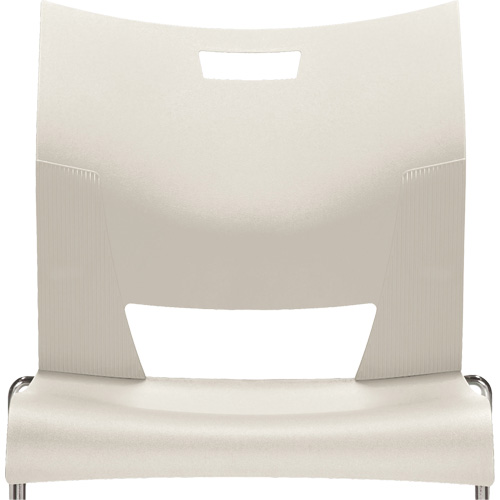 Chaise de formation sans bras Duet, Plastique, Hauteur 33-1/4", Capacit&eacute; 350 lb, Blanc Consource