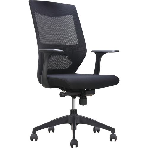 Activ Series Synchro-Tilt Office Chair, Fabric/Mesh, Black, 275 lbs. Capacity Consource