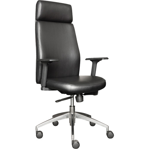 Fauteuil de cadre &agrave; dossier &eacute;lev&eacute; s&eacute;rie Activ, Polyur&eacute;thane/Vinyle, Noir, Capacit&eacute; 275 lb Consource