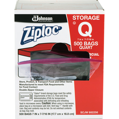 Sacs d'entreposage alimentaire &agrave; double fermeture &agrave; glissi&egrave;re de Ziploc Consource