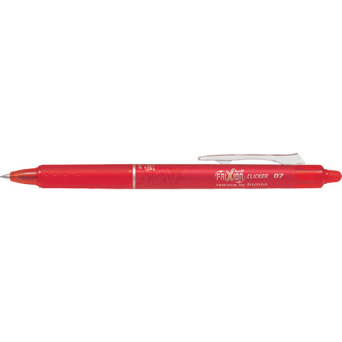 Frixion Point Clicker Pen, Red, 0.7 mm, Retractable Consource