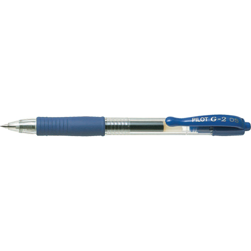 Stylo &agrave; encre gel G2, Bleu, 0,5 mm, R&eacute;tractable Consource