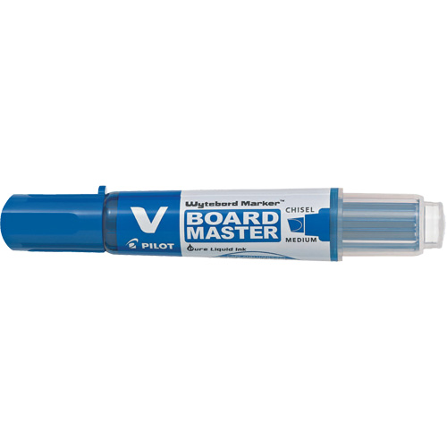 Vboard Master White Board Marker, Blue, Chisel Tip Consource