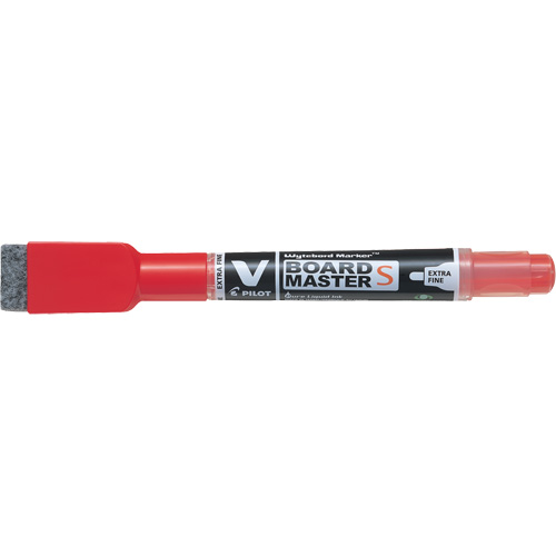 Vboard Master S White Board Marker with Eraser, Blue, Fine Tip Consource