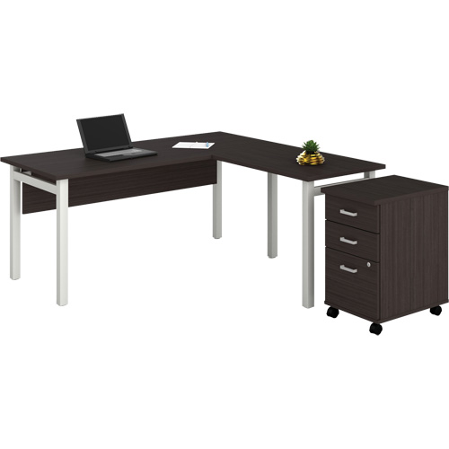 Bureau en "L" avec caisson Newland Consource