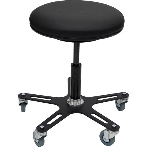 OmniStool Industrial Stool, Mobile, Adjustable Height, 280 lbs. Capacity Consource