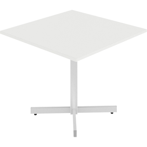 Table carr&eacute;e &agrave; hauteur r&eacute;glable Newland, 36" lo x 36" la x 29" h, Dessus de 1", Stratifi&eacute;, Blanc Consource