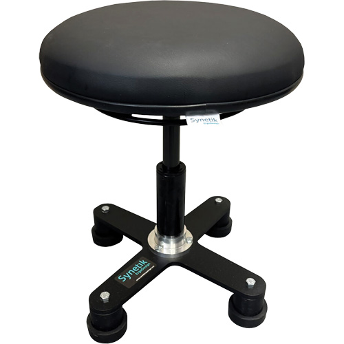 Omnistool Ergonomic Stool, Mobile, Adjustable Height, 280 lbs. Capacity Consource