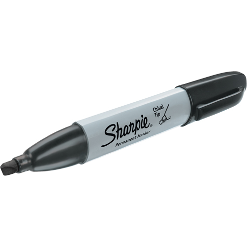 Permanent Marker, Black, Chisel Tip Consource