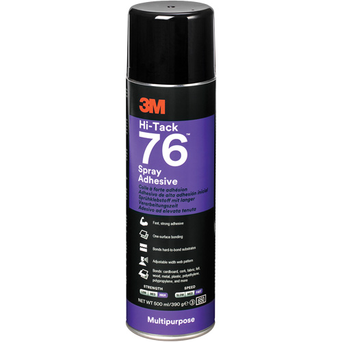 76 High Tack Adhesive, Clear, Aerosol Can Consource