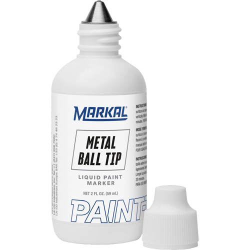 Marqueur Paint-Riter avec pointe en bille m&eacute;tallique, Liquide, Blanc Consource