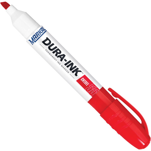 Dura-Ink&reg; Marker #55, Red, Chisel Tip Consource