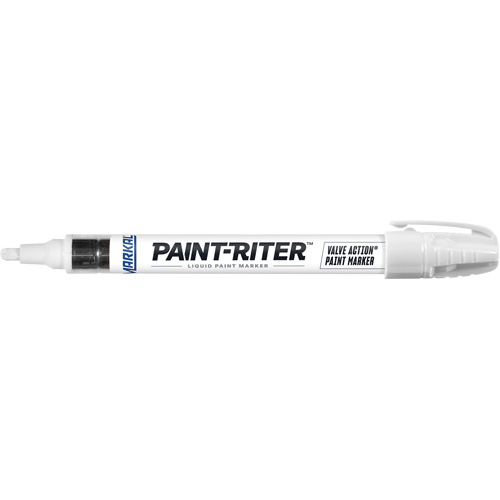 Paint-Riter&reg; Valve Action&reg; Paint Marker, Liquid, White Consource