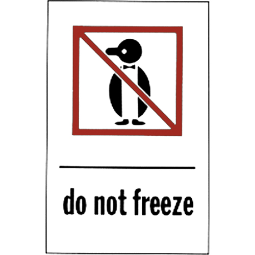 &eacute;tiquettes pour traitement sp&eacute;cial Do Not Freeze, 6" lo x 4" la, Rouge/blanc Consource
