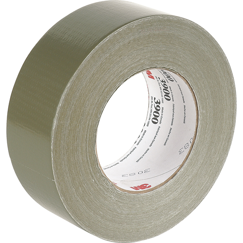 Rubans adh&eacute;sifs polyvalent 3900, 8 mils, Vert olive, 48 mm (2") x 55 m (180') Consource