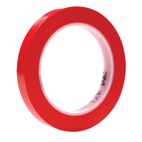 471 Vinyl Tape, 12 mm (1/2") W x 32.9 m (108') L, 5.3 mils, Red Consource