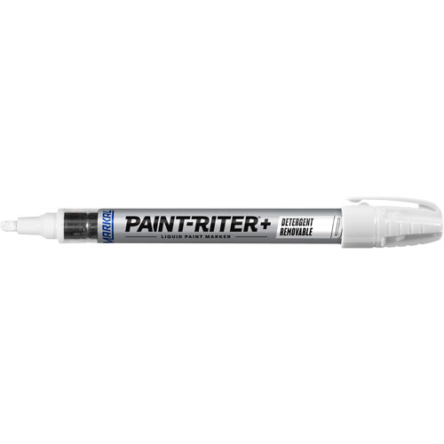 Paint-Riter&reg;+ Detergent Removable Paint Marker, Liquid, White Consource