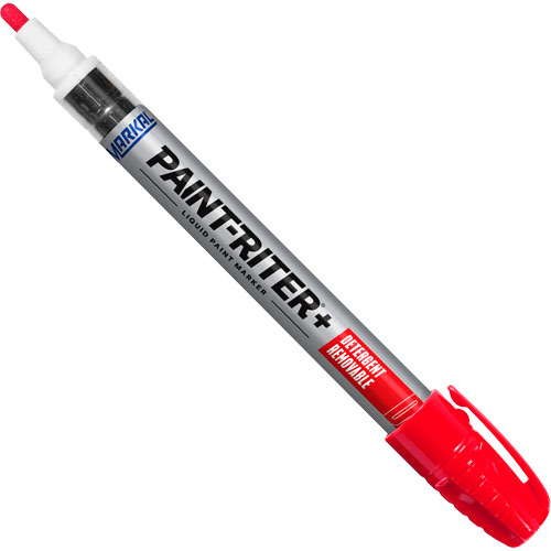 Marqueur &agrave; peinture nettoyable au d&eacute;tergent Paint-Riter+, Liquide, Rouge Consource