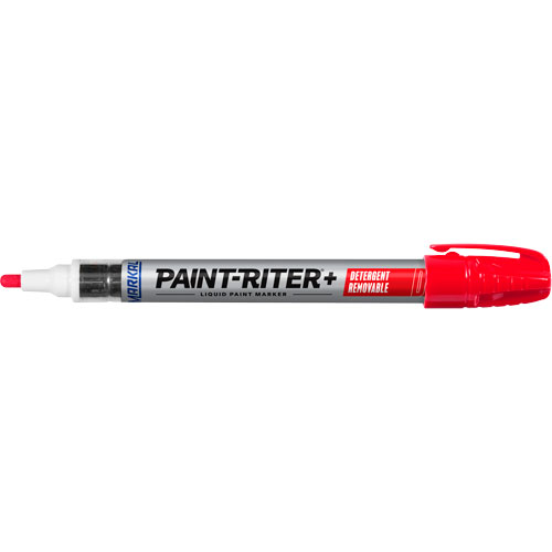 Marqueur &agrave; peinture nettoyable au d&eacute;tergent Paint-Riter+, Liquide, Rouge Consource