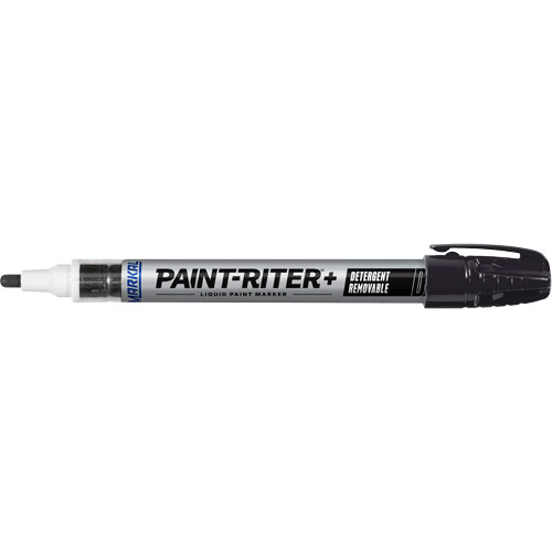 Paint-Riter&reg;+ Detergent Removable Paint Marker, Liquid, Black Consource