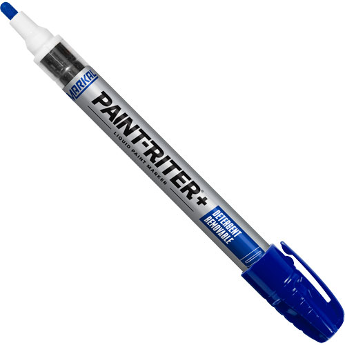 Paint-Riter&reg;+ Detergent Removable Paint Marker, Liquid, Blue Consource