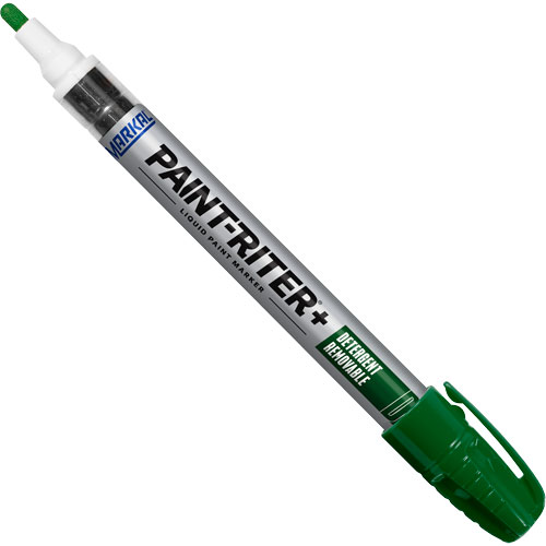 Paint-Riter&reg;+ Detergent Removable Paint Marker, Liquid, Green Consource