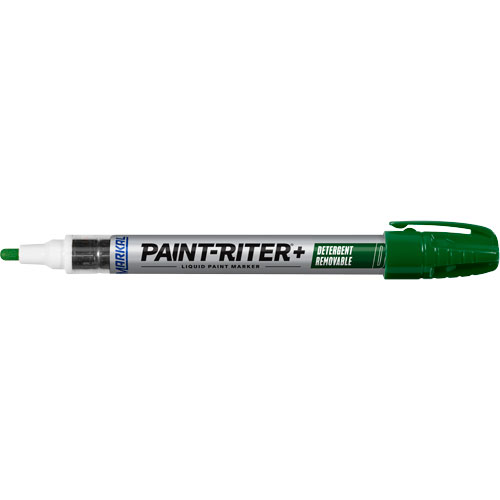 Paint-Riter&reg;+ Detergent Removable Paint Marker, Liquid, Green Consource