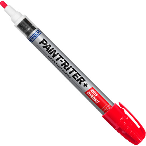 Paint-Riter&reg;+ Water Removable Paint Marker, Liquid, Red Consource