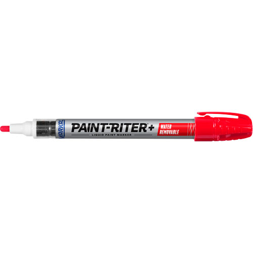 Paint-Riter&reg;+ Water Removable Paint Marker, Liquid, Red Consource