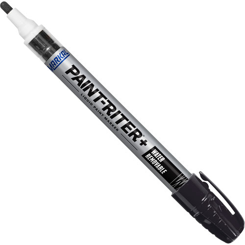 Marqueur &agrave; la peinture nettoyable &agrave; l'eau Paint-Riter+, Liquide, Noir Consource