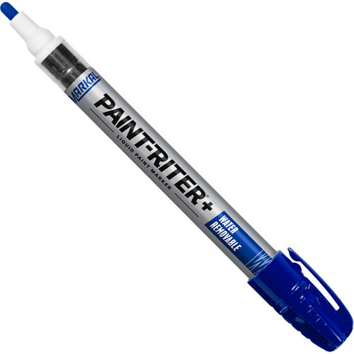 Marqueur &agrave; la peinture nettoyable &agrave; l'eau Paint-Riter+, Liquide, Bleu Consource