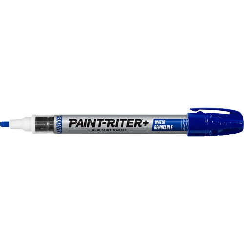 Marqueur &agrave; la peinture nettoyable &agrave; l'eau Paint-Riter+, Liquide, Bleu Consource