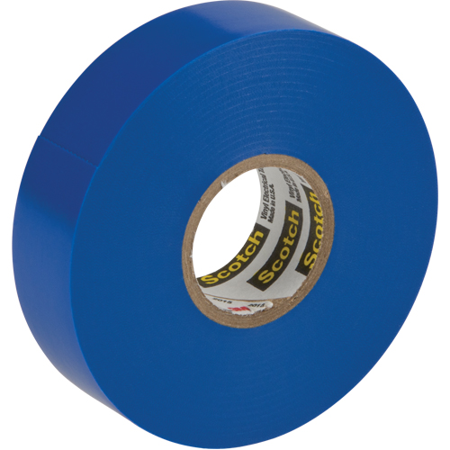 Rubans en vinyle pour codage en couleurs 35 Scotch, 19 mm (3/4") x 20,1 m (66'), Bleu, 7 mils Consource