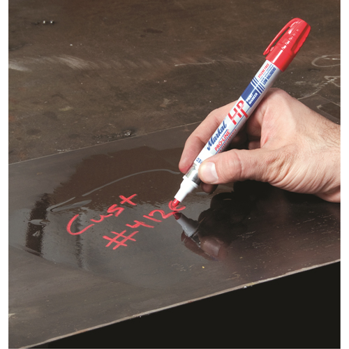 Marqueur pour surfaces huileuses Paint-Riter +, Liquide, Rouge Consource