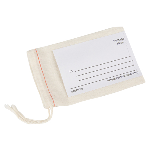 Sacs postaux en tissu avec &eacute;tiquette Consource