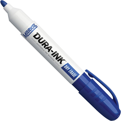 Dura-Ink&reg; Dry Erase Ink Markers, Blue, Bullet Tip Consource