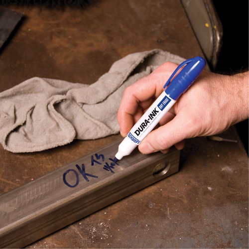 Dura-Ink&reg; Dry Erase Ink Markers, Blue, Bullet Tip Consource