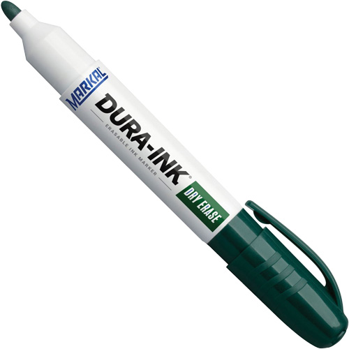 Dura-Ink&reg; Dry Erase Ink Markers, Green, Bullet Tip Consource