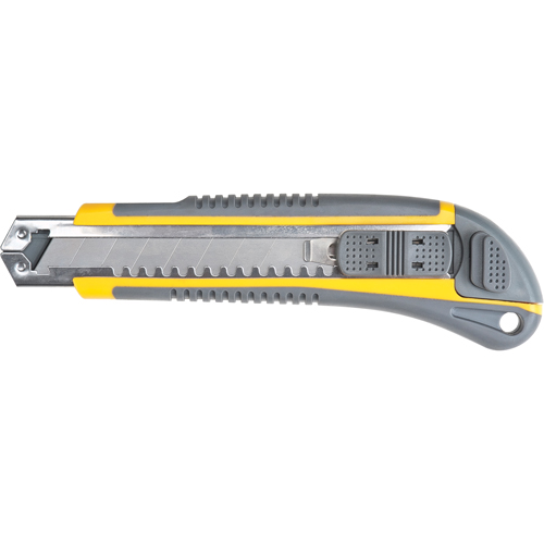 Couteau ATK100, 18 mm, Acier au carbone, Prise en Caoutchouc Consource