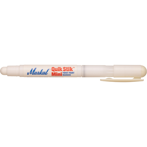 Mini marqueur de peinture Quik Stik, B&acirc;ton plein, Blanc Consource