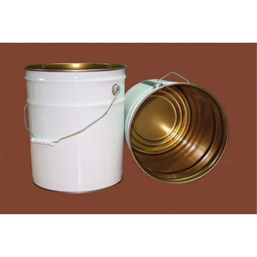 Pail with Lid, Metal, 20 L Consource